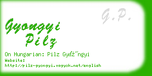 gyongyi pilz business card
